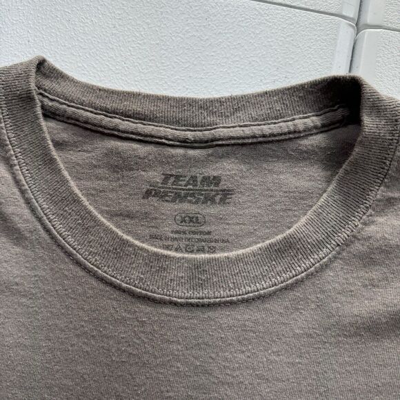 Team Penske Brad Keselowski‎ Nascar T-Shirt Men’s 2XL Gray Racing Ford 2 Y2K - Picture 4 of 8
